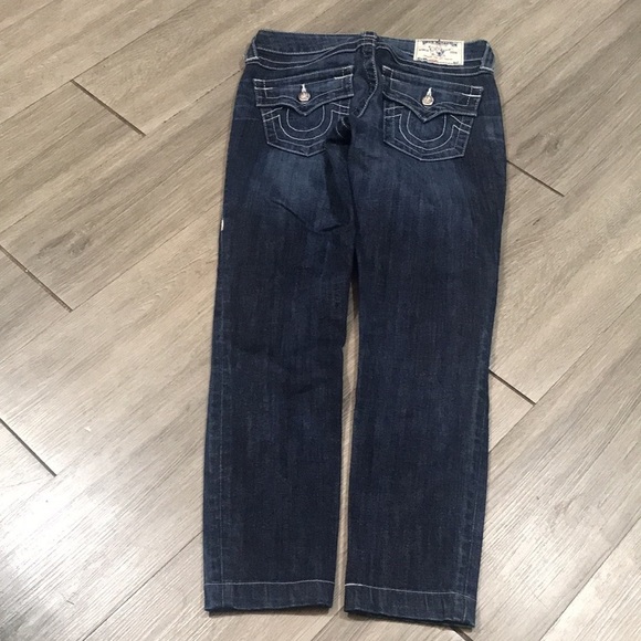 True Religion “Jeggings” Medium Wash Flap Pocket Ankle Stretch Jeans size 25 - Picture 2 of 14